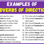 Examples of Adverbs of Direction in Sentences