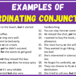 Examples of Coordinating Conjunctions in Sentences