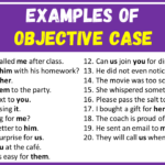 Examples of Objective Case