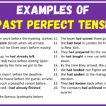Examples of Past Perfect Tense