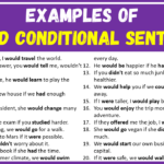 Examples of Second Conditional Sentences