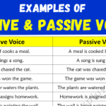 Active & Passive Voice examples Copy