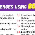 Sentences Using BEING Copy