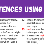 Sentences Using Had Copy