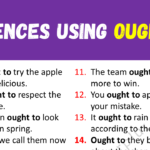 Sentences Using OUGHT TO Copy
