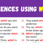 Sentences Using WHICH Copy