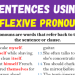 Example Sentences Using Reflexive Pronouns Copy