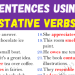Examples of Stative Verbs in Sentences Copy